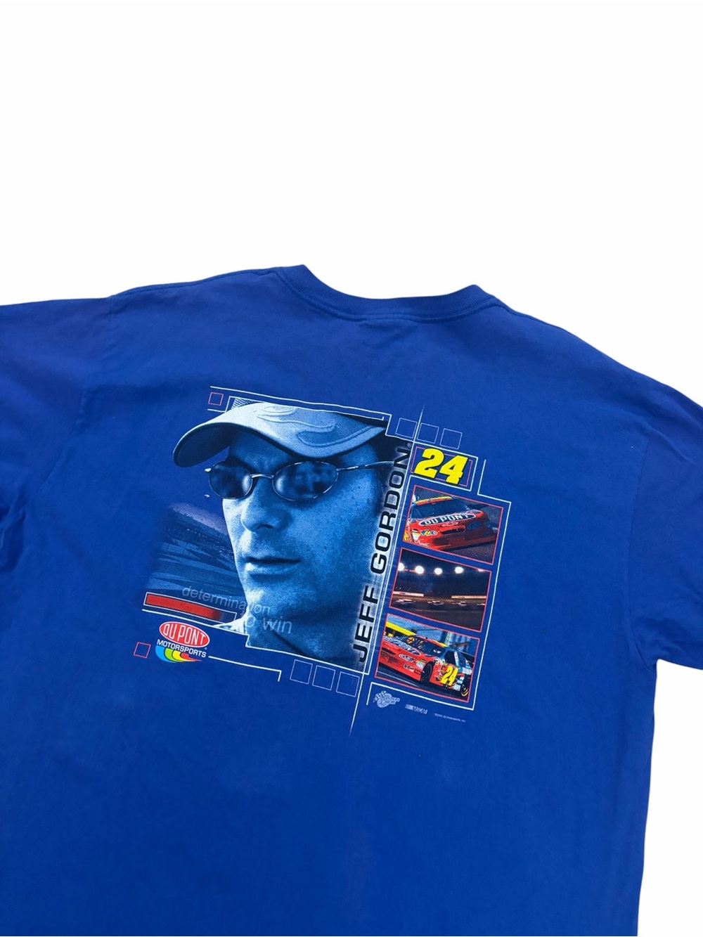 VTG Winners Circle Jeff Gordon Racing Shirt Men’s XL Blue Double Sided READ